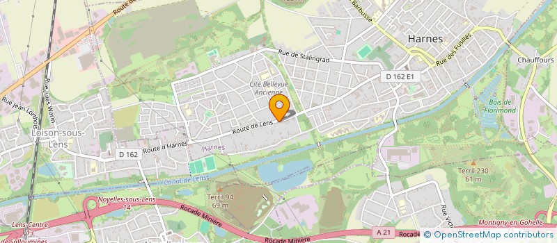 localisation de l'entreprise SCI MARNI  HARNES