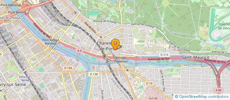 localisation de l'entreprise SCI MARNI INVESTMENT  CHARENTON LE PONT