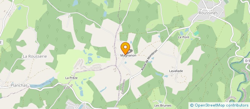 localisation de l'entreprise SCI MARNONI à ROUSSINES