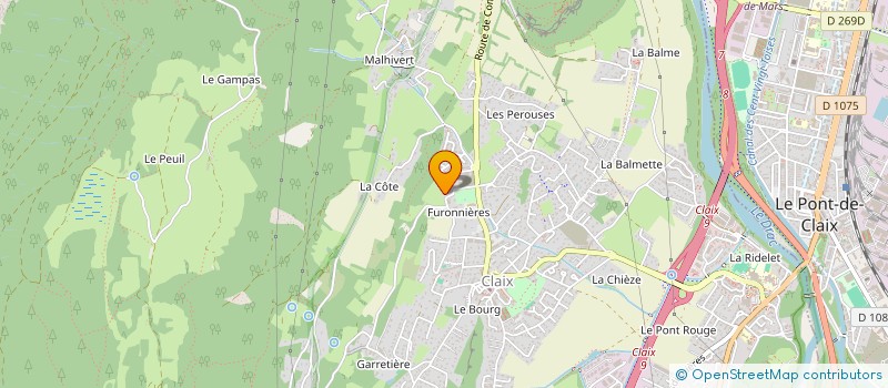 localisation de l'entreprise SCI MARO à CLAIX