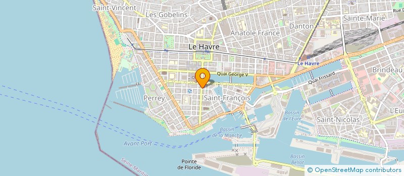 localisation de l'entreprise SCI MARO à LE HAVRE