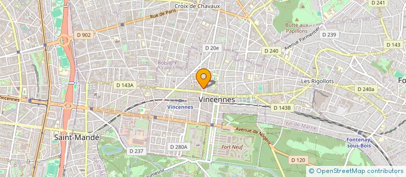 localisation de l'entreprise SCI MARODJE à VINCENNES