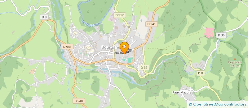 localisation de l'entreprise SCI MARODOM à BOURGANEUF
