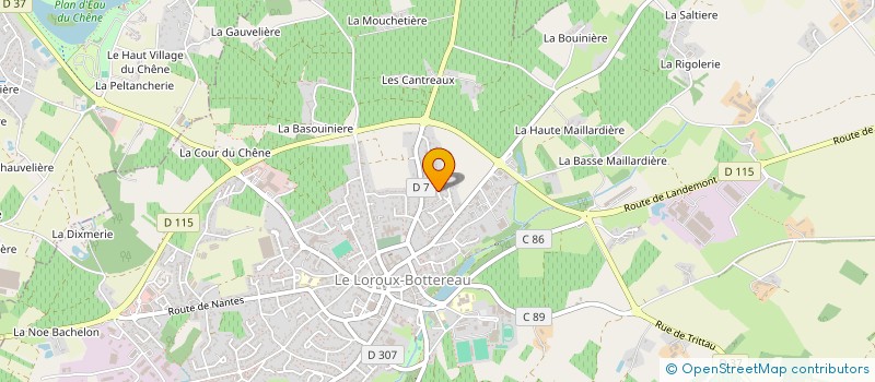 localisation de l'entreprise SCI MAROFLO  LE LOROUX-BOTTEREAU