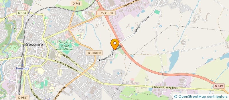 localisation de l'entreprise SCI MAROGUI  BRESSUIRE