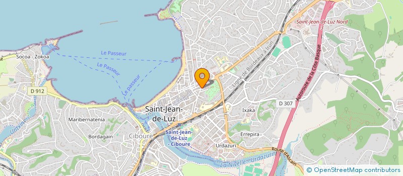 localisation de l'entreprise SCI MAROPA à SAINT-JEAN-DE-LUZ