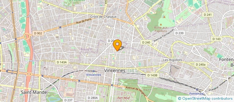 localisation de l'entreprise SCI MAROPIBE à VINCENNES