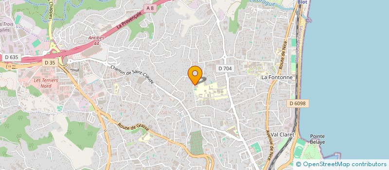 localisation de l'entreprise SCI MAROSA à ANTIBES