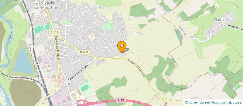 localisation de l'entreprise SCI MAROTY  DOMBASLE SUR MEURTHE