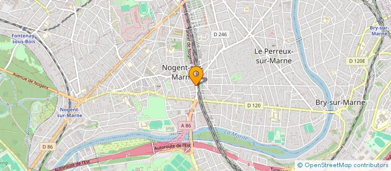 localisation de l'entreprise SCI MAROUAN IMMOBILIER  NOGENT-SUR-MARNE