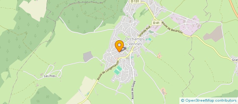 localisation de l'entreprise SCI MAROULIER  ORCHAMPS-VENNES