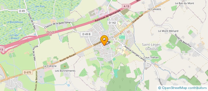 localisation de l'entreprise SCI MARPA à DOZULE