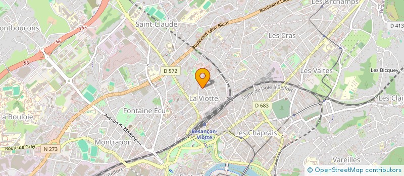 localisation de l'entreprise SCI MARPEA  BESANCON