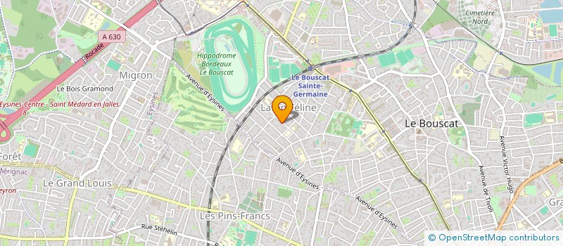 localisation de l'entreprise SCI MARPHI 1  LE BOUSCAT