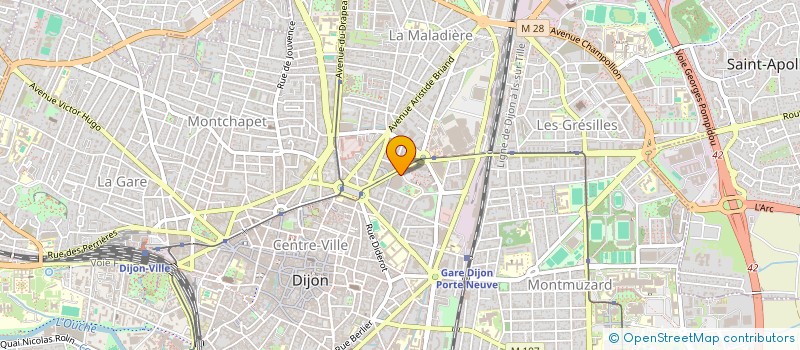 localisation de l'entreprise SCI MARQUE à DIJON