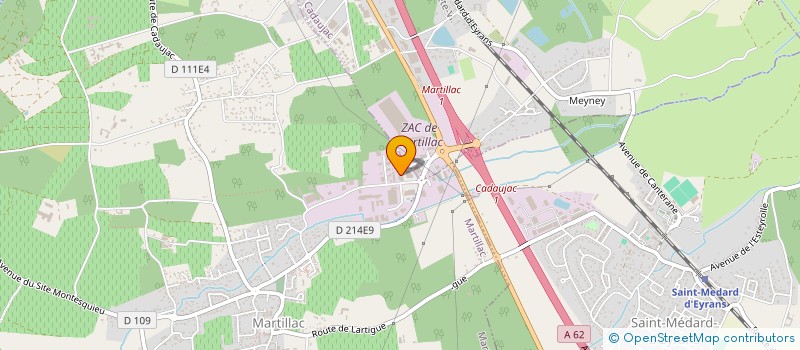 localisation de l'entreprise SCI MARQUES  MARTILLAC