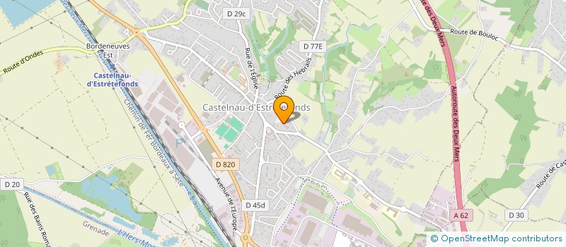 localisation de l'entreprise SCI MARQUIER  CASTELNAU-D'ESTRETEFONDS