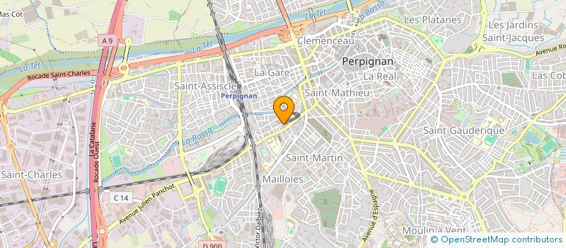 localisation de l'entreprise SCI MARQUIS DE LA FAYETTE  PERPIGNAN