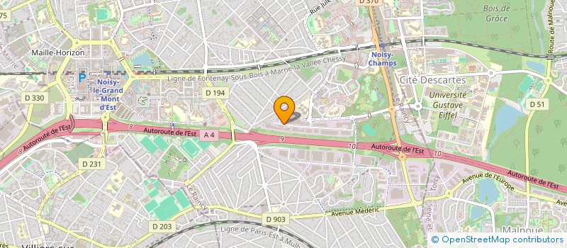 localisation de l'entreprise SCI MARQUISAT PLATANES  NOISY-LE-GRAND