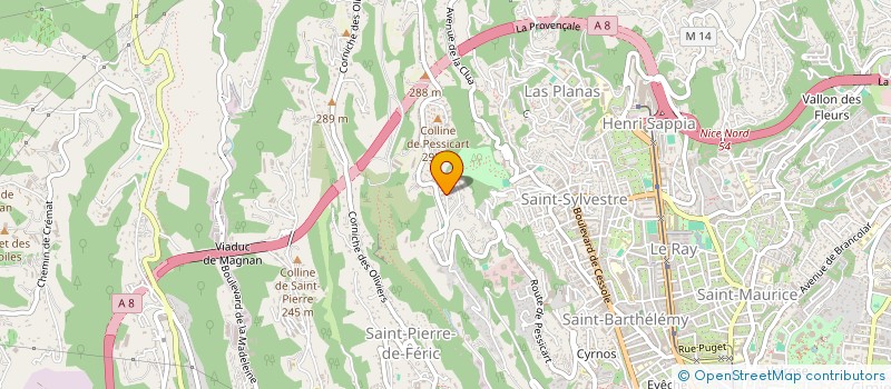 localisation de l'entreprise SCI MARQUISE à NICE