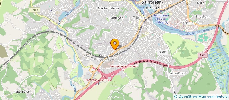 localisation de l'entreprise SCI MARQUITZ  URRUGNE