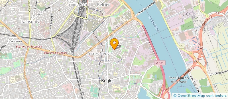 localisation de l'entreprise SCI MARRABOURNE à BEGLES