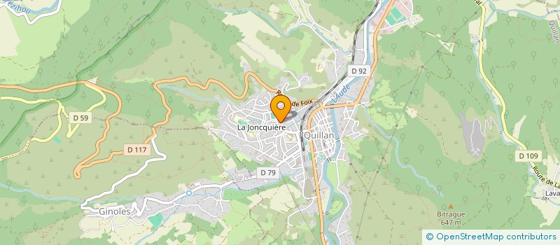 localisation de l'entreprise SCI MARRE FRERES à QUILLAN