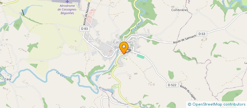 localisation de l'entreprise SCI MARRONNIERS  CASSAGNES-BEGONHES