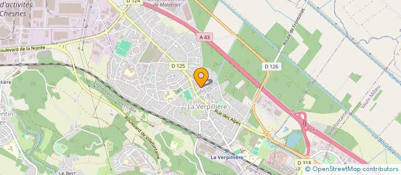 localisation de l'entreprise SCI MARRONNIERS  LA VERPILLIERE