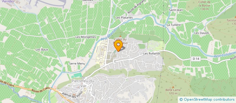 localisation de l'entreprise SCI MARRONNIERS BIZOUERNE  PIERREFEU-DU-VAR