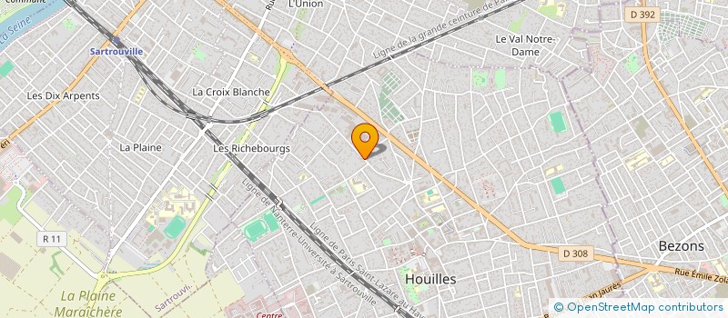 localisation de l'entreprise SCI MARS VENTURI  HOUILLES