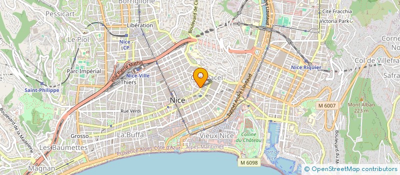 localisation de l'entreprise SCI MARSAC à NICE