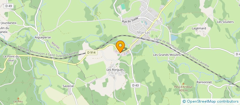 localisation de l'entreprise SCI MARSAC IMMO à MARSAC