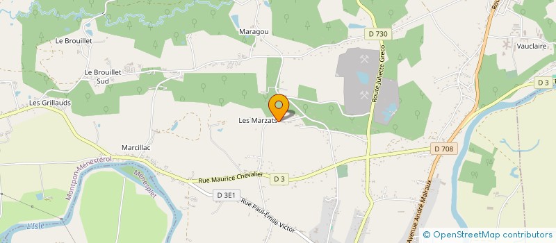 localisation de l'entreprise SCI MARSAM  MONTPON-MENESTEROL