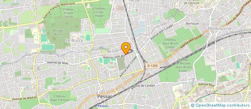 localisation de l'entreprise SCI MARSAMAT  PESSAC