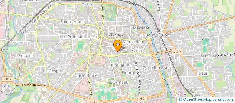 localisation de l'entreprise SCI MARSAN  TARBES