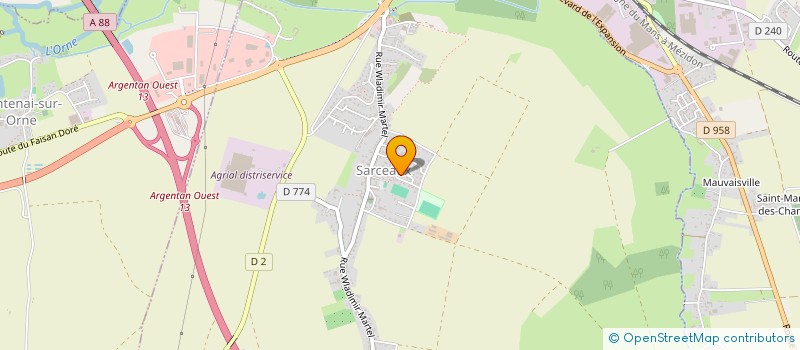 localisation de l'entreprise SCI MARSAN à SARCEAUX