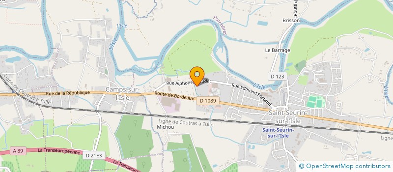 localisation de l'entreprise SCI MARSAS  SAINT-SEURIN-SUR-L'ISLE