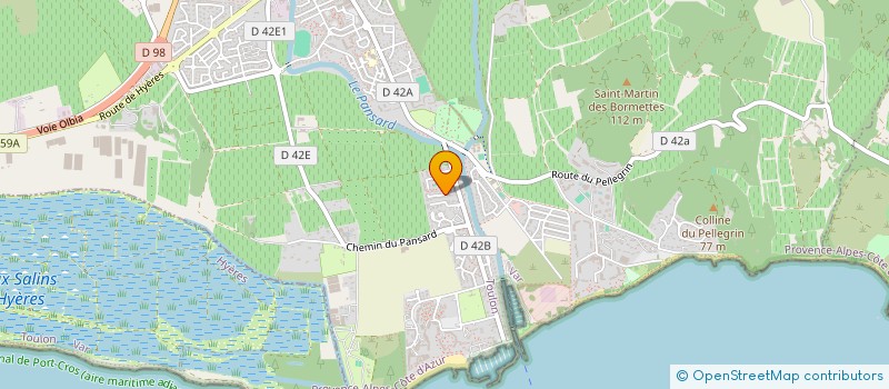 localisation de l'entreprise SCI MARSAT-MARIVAUX  LA LONDE-LES-MAURES