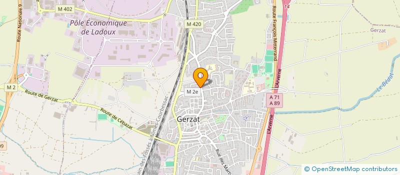 localisation de l'entreprise SCI MARSAULT  GERZAT