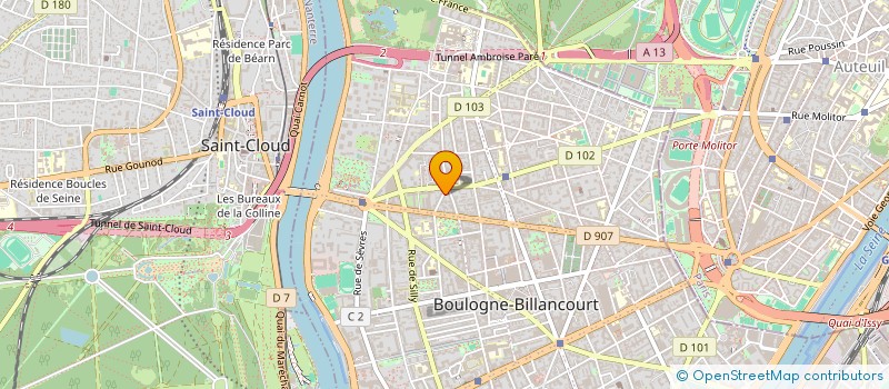 localisation de l'entreprise SCI MARSAULT à BOULOGNE-BILLANCOURT