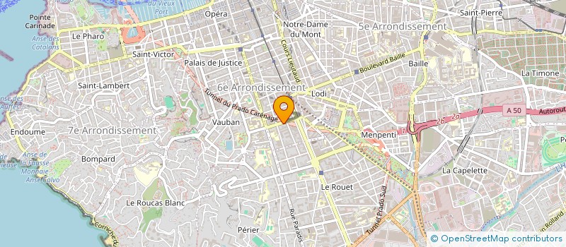 localisation de l'entreprise SCI MARSEILLE AUBAGNE à MARSEILLE
