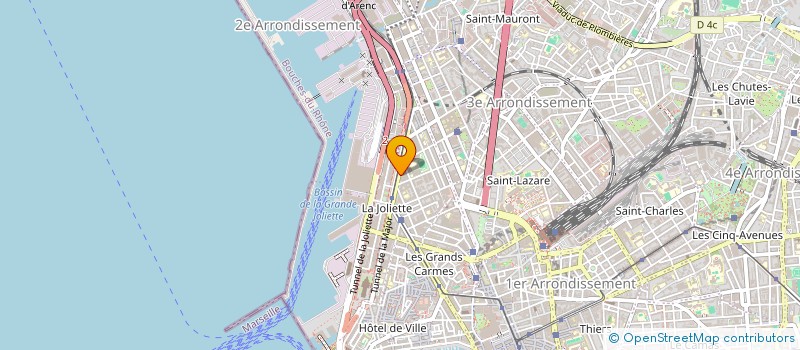 localisation de l'entreprise SCI MARSEILLE AUGUSTIN MERLHOU  MARSEILLE