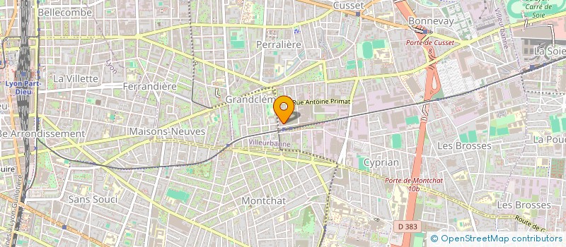 localisation de l'entreprise SCI MARSEILLE CHARPENTIER 25  VILLEURBANNE