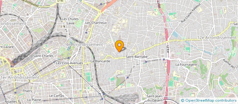 localisation de l'entreprise SCI MARSEILLE MONCEAU à MARSEILLE 12EME