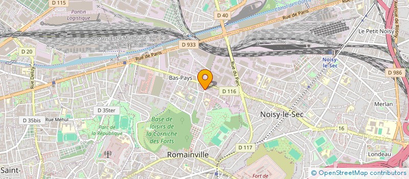 localisation de l'entreprise SCI MARSEILLE NATIONAL LUCIE CATHERINE  ROMAINVILLE