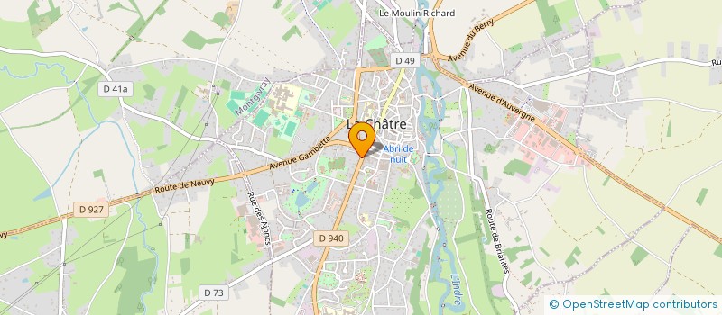 localisation de l'entreprise SCI MARSENE  LA CHATRE