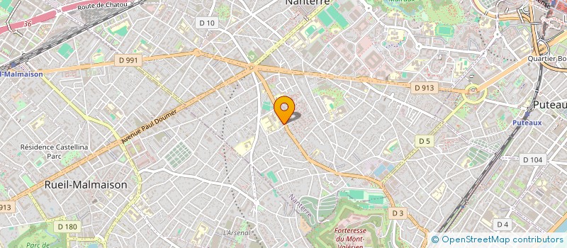 localisation de l'entreprise SCI MARSHON  NANTERRE