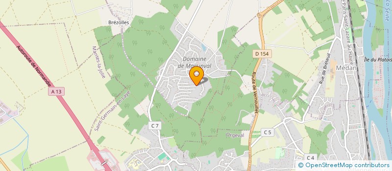 localisation de l'entreprise SCI MARSINVAL 2020  VERNOUILLET