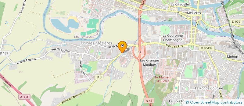 localisation de l'entreprise SCI MARSO  PRIX-LES-MEZIERES